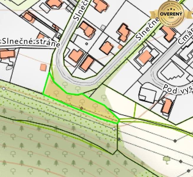 Pozemok 1510m2 Slnečné stráne Banská Bystrica 