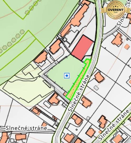 Pozemok 574m2 Slnečné stráne Banská Bystrica 